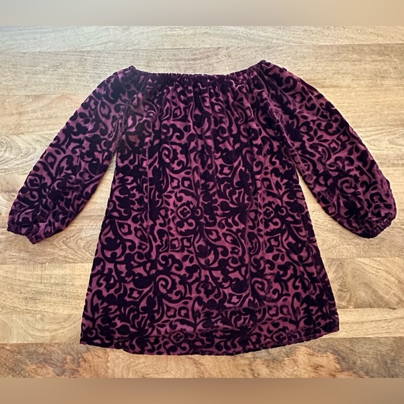 Ecote Velvet Off-Shoulder Mini Dress – Size XS - Picture 1 of 3